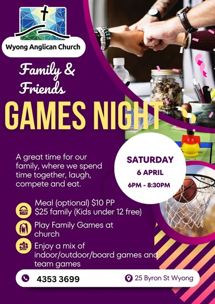 Family & Friends Games Night